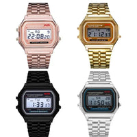 Women Men Watch Vintage LED Digital Sports Watches for Women Electronic Digital Wristwatches Gift Reloj Mujer Relogio Feminino Good Vibrations
