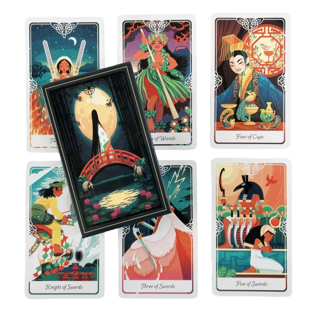 Tarot of the Divine A Deck and Guidebook Inspired by Deities Folklore and Fairy Tales from Around the World Tarot Cards Game Good Vibrations