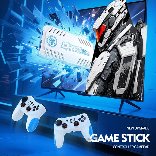 New TV Game Console 128G Built In 50000 Retro Games 50 Emulators Videojuegos Consola Dual Wireless Gamepad X10 Pro Game Stick 4K Good Vibrations