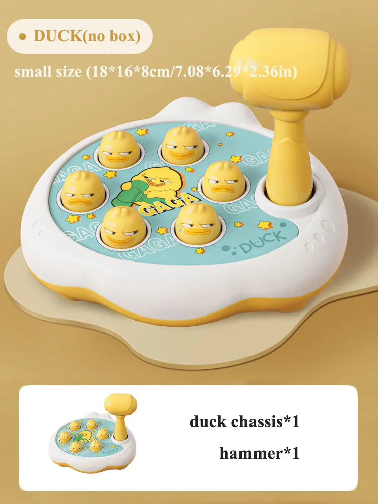 Duck/Frog/Pig Baby Toy Montessori Learning Game Educational Puzzle Gift for 12 24 Months Toddler Boy/Girl with Hammer Good Vibrations