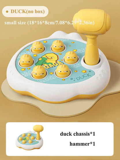 Duck/Frog/Pig Baby Toy Montessori Learning Game Educational Puzzle Gift for 12 24 Months Toddler Boy/Girl with Hammer Good Vibrations