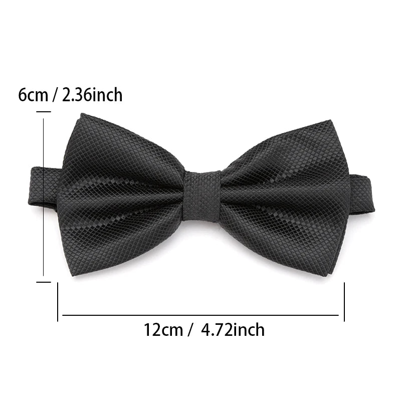 Men Bowties Solid Color Butterfly Wedding Necktie for Boys Girls Candy Bowknot Accessories Plaids Multicolor Adjust Neck Bow Tie Good Vibrations