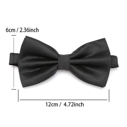 Men Bowties Solid Color Butterfly Wedding Necktie for Boys Girls Candy Bowknot Accessories Plaids Multicolor Adjust Neck Bow Tie Good Vibrations