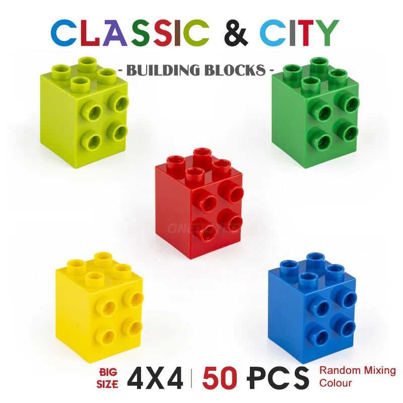 NEW Big Building Blocks For Toddlers Baby Large Classic Building Bricks Set Toys Kids Christmas Gift Compatible With Major Brand Good Vibrations