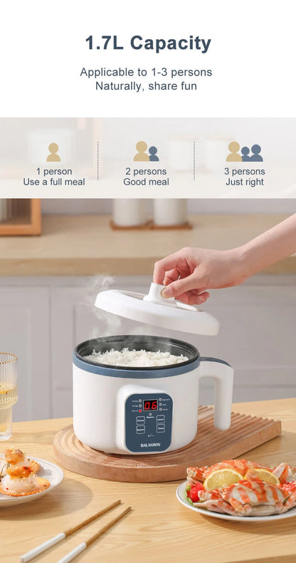 1.7L Electric Rice Cooker Single Double Layer 220V Multi Cooker Non-Stick Smart Mechanical MultiCooker Steamed Rice Pot For Home Good Vibrations Adult Super Store