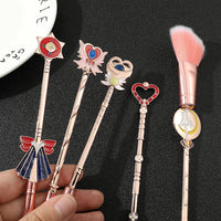 5pcs/set Kawaii Sailor Moon Makeup Brushes Kits Foundation Powder Blush Eyeshadow Kabuki Blending Make Up Brush Beauty Tools Good Vibrations