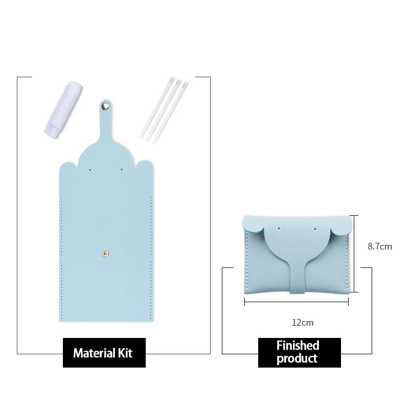 DIY PU Coin Purse Craft Kit Casual Solid Color Cartoon Style Elephant Small Bag Good Vibrations
