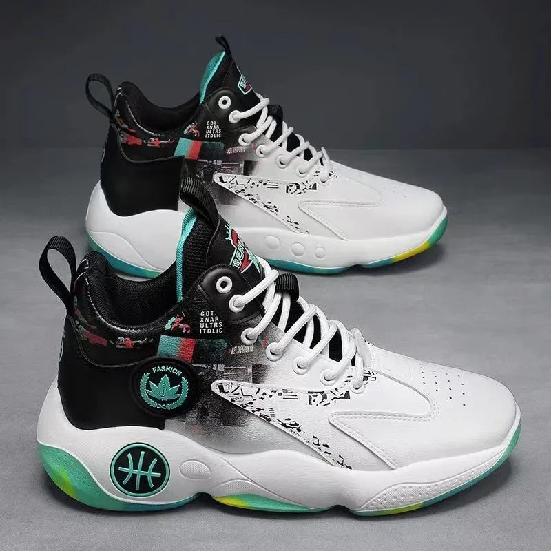 High-top Basketball Shoes For Men 2025 Hot Sale Thick-soled Height-enhancing Youth Student Sports Shoes Plus Size 39-45 Good Vibrations