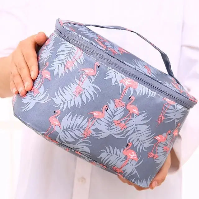 Portable Oxford Cloth Makeup Organizers Jewelry Organizer Household Make Up Organizer Toiletries Storage Bag Cosmetic Bag