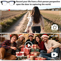 2025 New Upgrade Smart Glasses With Camera Video Recording AI Photo Recognition Bluetooth Call Translation Voice Sunglasses Man Good Vibrations