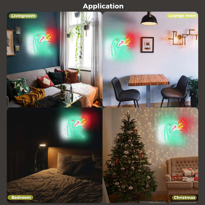 Neon Sign King Boo The Ghost Face LED Light Lamp Acrylic Sign for Game Room Decor Gaming Light Halloween Decor Christmas Gift Good Vibrations