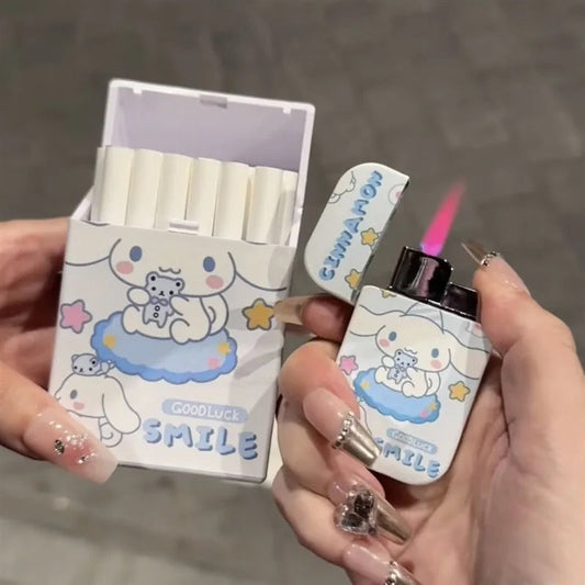 Sanrio Series Cigarette Box Multiple Styles Hello Kitty Kuromi Pochacco My Melody Fashion Distinctive Plastic Cute Card Storage Good Vibrations