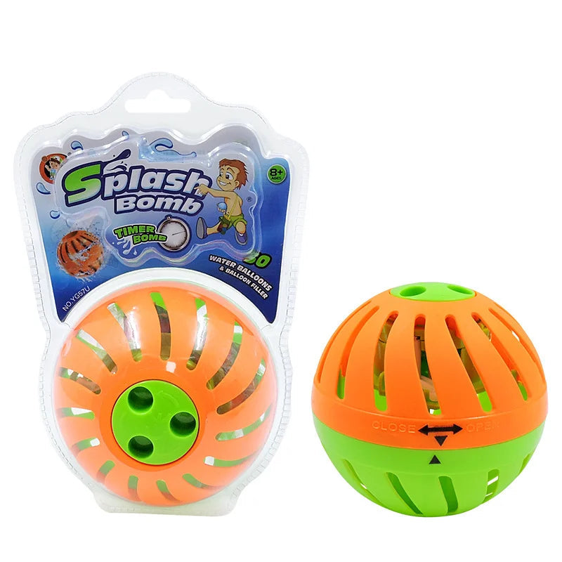 Slow Soak Timer Water Bombs 30 Pack Soft Splash Balloons for Kids Pool Party Outdoor Water Games Good Vibrations