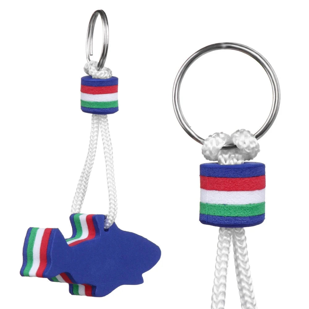 Outdoor Boating Sea Yachting Accessories Sailing Fishing Keyring Pool Parts Key Pendant Water Floating Keychain Good Vibrations