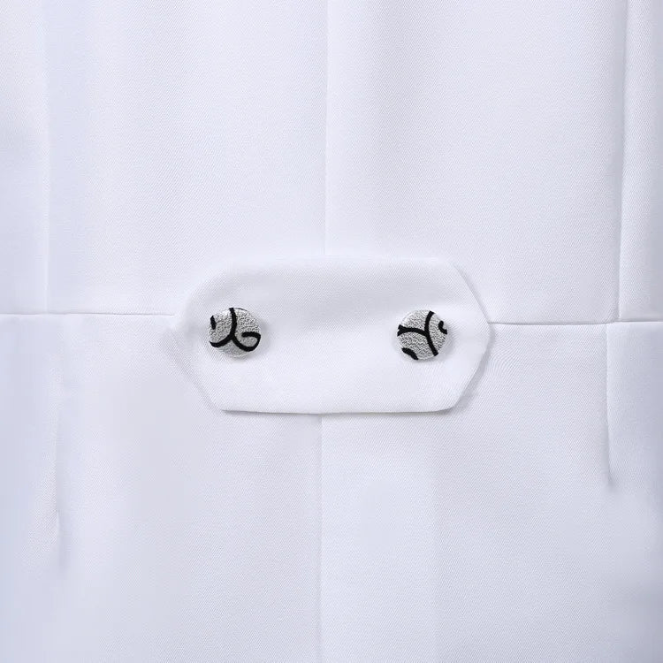 2024  Bent Flower Red/black /white Men's Dress Tuxedo Set Two-pieces,magician's Stage Performance, Conductor's Blazer Jacket Good Vibrations