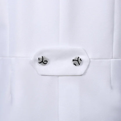 2024  Bent Flower Red/black /white Men's Dress Tuxedo Set Two-pieces,magician's Stage Performance, Conductor's Blazer Jacket Good Vibrations