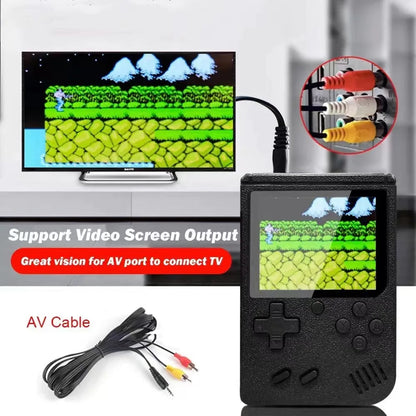 Retro Classic Handheld Game Console 400 Games Rechargeable Portable Mini Game Player Support TV Connection Kids Birthday Gift Good Vibrations