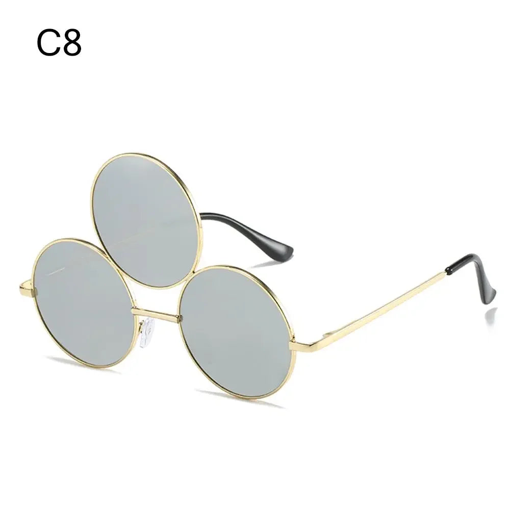 Third Eye Sunglasses Novel Chinese Style Erlang God Three Eyes Punk Glasses Funny Party Halloween Cosplay Glasses Good Vibrations