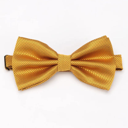 Men Bowties Solid Color Butterfly Wedding Necktie for Boys Girls Candy Bowknot Accessories Plaids Multicolor Adjust Neck Bow Tie Good Vibrations