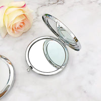 Wedding Party Favors Personalized Compact Mirrors Wedding Souvenirs for Guests Custom Engraved Pocket Mirrors for Women Good Vibrations