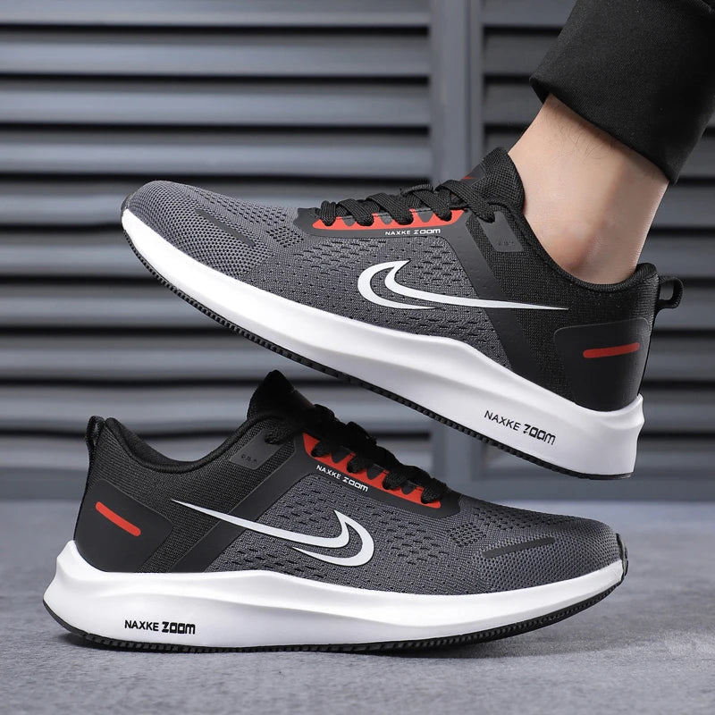 Men's Shoes 2025 New Summer Breathable Mesh Casual Sports Shoes Men's Trendyy Versatile Work Running Shoes Good Vibrations