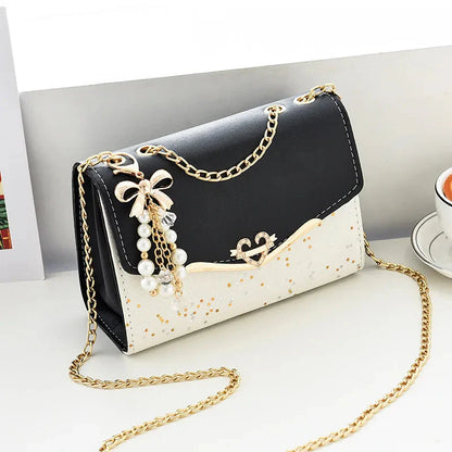 Crossbody women's bag with pendant chain Korean version ins fashion and versatile premium shoulder bag Good Vibrations