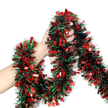 2M Merry Christmas Decorations Strip Ribbon Christmas Tree Ornament Bears Gingerbread People Snowmen New Year Supplies Red Green Good Vibrations