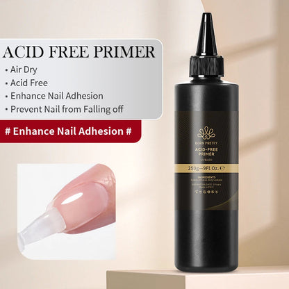 BORN PRTTY 250g Acid-Free Nail-Primer Nail Prep Dehydrator Air Dry Reinforcement Gel Super Adhesive Jewelry Decor UV Nail Polish Good Vibrations