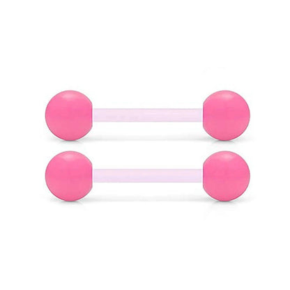 2Pcs 14G 16mm Glow In The Dark Flexible Acrylic Straight Tongue Nipple Ring Retainer Piercing Fpr Woman and Man Good Vibrations Adult Super Store