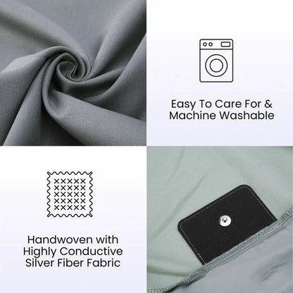 Grounding Sheet for Better Sleep - Cotton and Silver Conductive Fitted Sheet with Grounding Cord, Machine Washable for Twin Good Vibrations