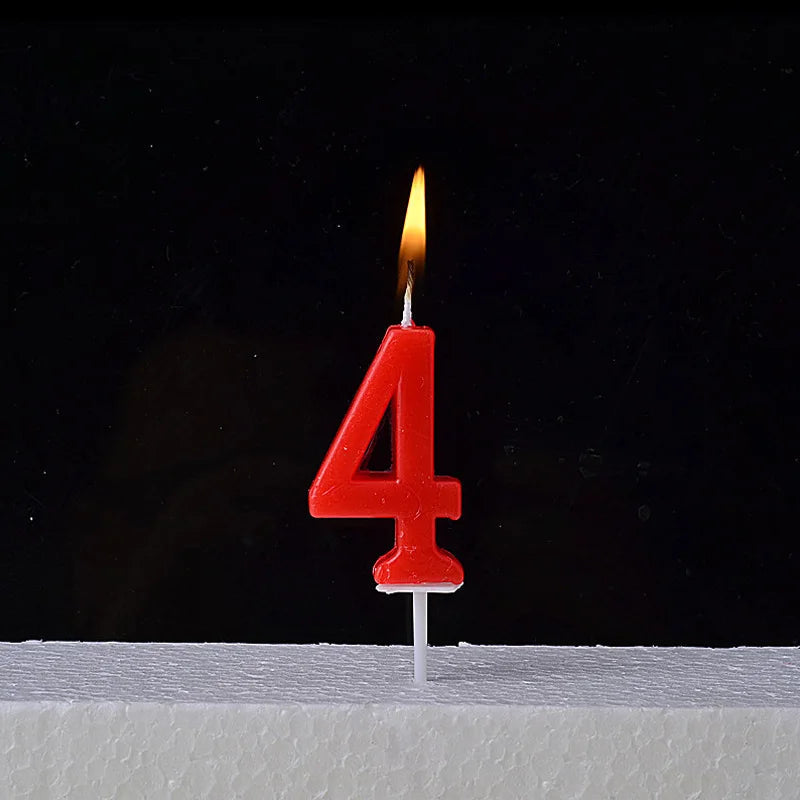 1Pcs Gold Happy Birthday Number Cake Candles 0 1 2 3 4 5 6 7 8 9 Cake Topper Kids Girls Boys Bar Baby Party Supplies Decoration Good Vibrations