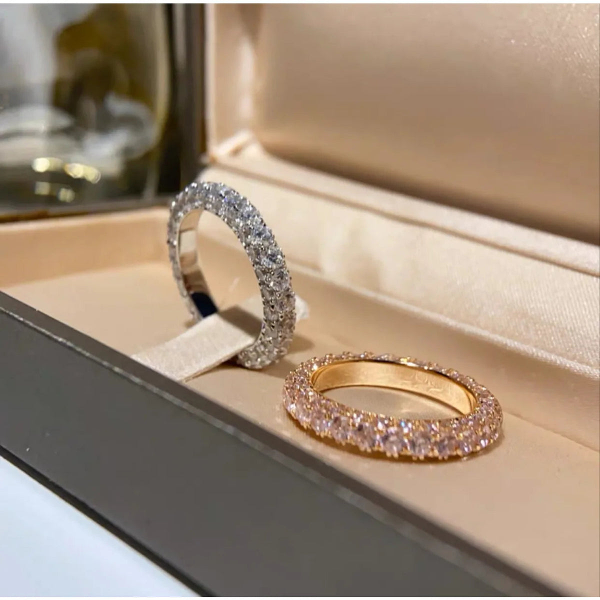 Romantic Lovers Lab Diamond Ring 925 Sterling Silver Party Wedding Band Rings for Women Men Promise Engagement Jewelry Gift Good Vibrations