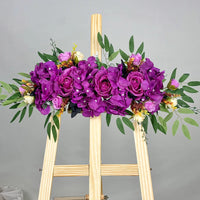 Artificial Wedding Arch Flower Wedding Garland Silk Flower Row Wedding Table Centerpiece Floral Backdrop Wall Arch Decoration Good Vibrations