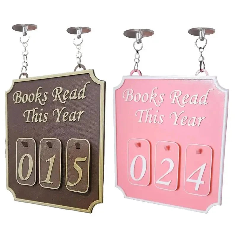 Book Decor for Shelf Bookshelf Counter Bookish Reader Bookworm Track Yearly Reading for Classroom Librarian Women Men Good Vibrations