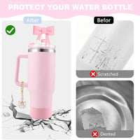 9pcs Cup Accessories for Stanley Spill Proof Stopper 10mm Straw Cover Cap Silicone Boot Charm Chain for 40oz Tumbler Cup Good Vibrations Adult Super Store