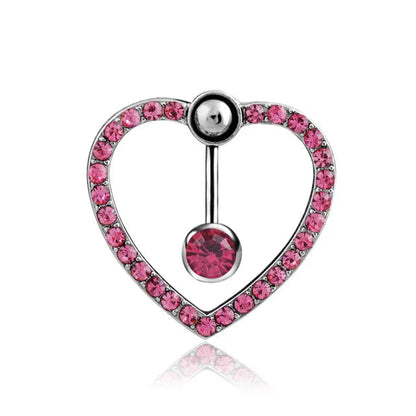 Dainsty Dangled Belly Button Rings Surgical Steel 14G Bar Navel Piercing Ring Crystal CZ Bee Flower Heart Belly Ring Ear Jewelry Good Vibrations Adult Super Store