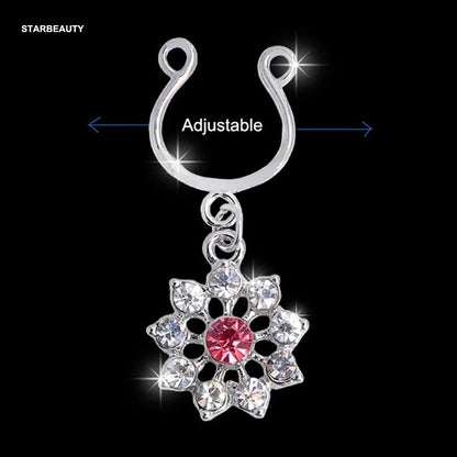 2Pcs High Quality Crystal Adjustable Size y Non Pierced Clip On Nipple Ring Body Jewelrys Nipple Adult Toy Piercing Good Vibrations