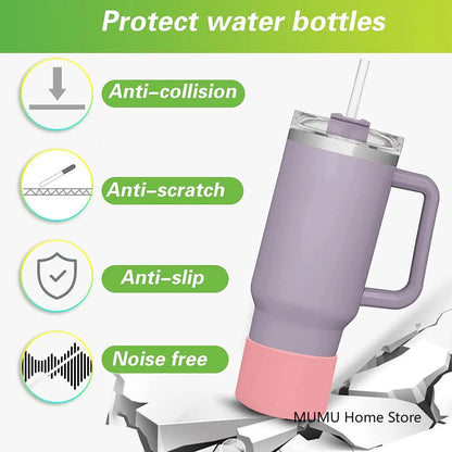 Silicone Insulated Cup Protective Sleeve For 40oz 30oz 20oz Water Bottle Silicone Boot Bottom Sleeve Cover Non-Slip Cup Sleeve Good Vibrations Adult Super Store