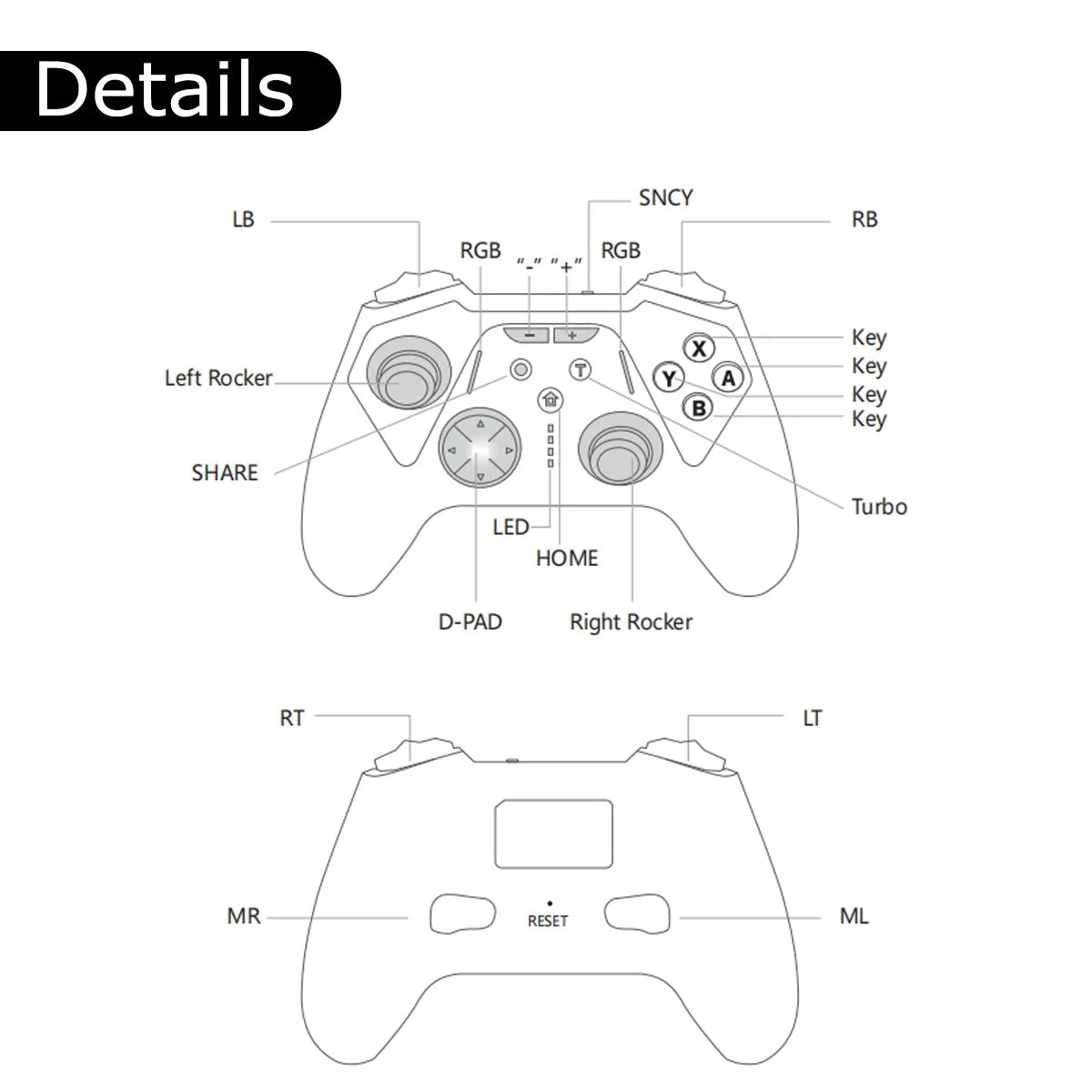 For Switch 2 Wireless Gamepad for NS/PC/Android/iOS Hall Trigger Gaming Controller Six Axis Motion Sensing Game Controllers New Good Vibrations