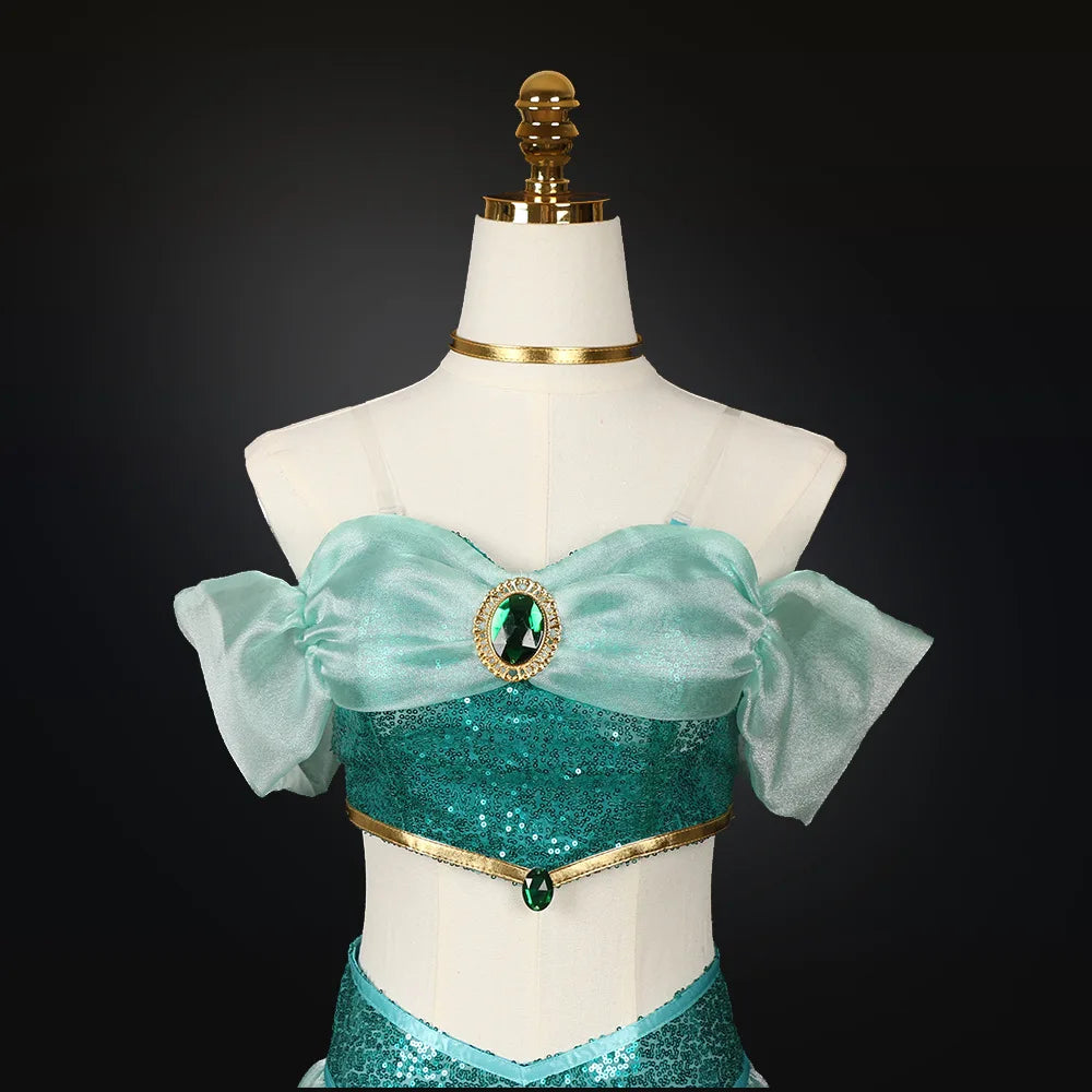 Cosplay Costumes, Adult Performance Costumes, Christmas Ladies' Birthday Parties, Carnival Jasmine Princess Dresses Good Vibrations