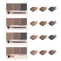 Three-color eyebrow powder shadow three-dimensional eyebrow shape waterproof and sweat-proof natural long-lasting eyebrow powder Good Vibrations