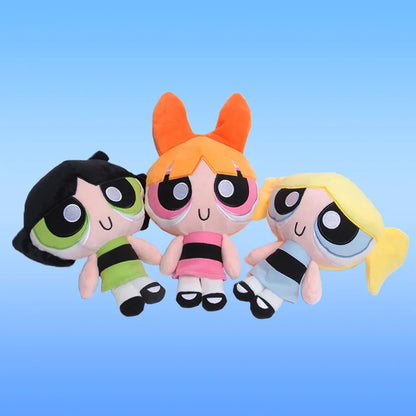 20Cm The Powerpuff Girls Plush Doll Cute Girly Heart Cartoon Blossom Buttercup Bubbles Plush Doll Decoration Toy Gift Good Vibrations