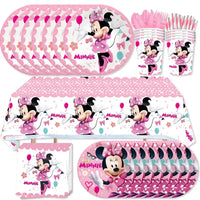Minnie Mouse Birthday Party Decorate Girls Disposable Tableware Balloon Cups Plates Tablecloth Balloon Baby Shower Party Supply Good Vibrations