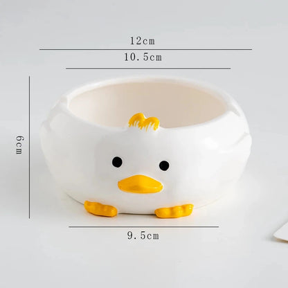 Cartoon Cute Duck Ceramic Decorative Ashtray Trend Personality Fashion Desktop Porch Home Decoration Storage Good Vibrations Adult Super Store