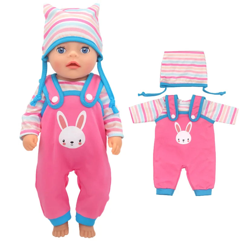 36cm Reborn Baby Doll Clothes 14 Inch Doll Outfit Rompers Toys Wears Good Vibrations
