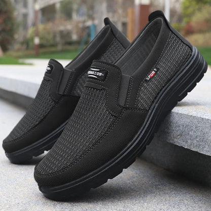Men's Fashionable Solid Woven Knitted Running Shoes - Lightweight, Breathable, and Non-Slip - Perfect Sports Shoes for Outdoor Activities Good Vibrations