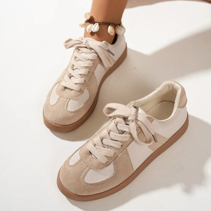 Women Sneakers 2024 Spring Autumn New Fashion Training Comfortable Breathable Sneakers Women Casual Lace Up Flat Shoes for Women Good Vibrations
