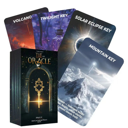 The Key Oracle Card Deck for Beginners, Oracle Card Tarot Set for Clarity, Choice,Life Direction, Fortune Telling Cards for Love Good Vibrations