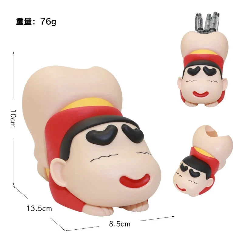 Crayon Shin-chan Pen Holder Funny Butt Desk Organizer Gift for Best Friend Kids Birthday Office Decor Funny Pen Holder Gift Good Vibrations