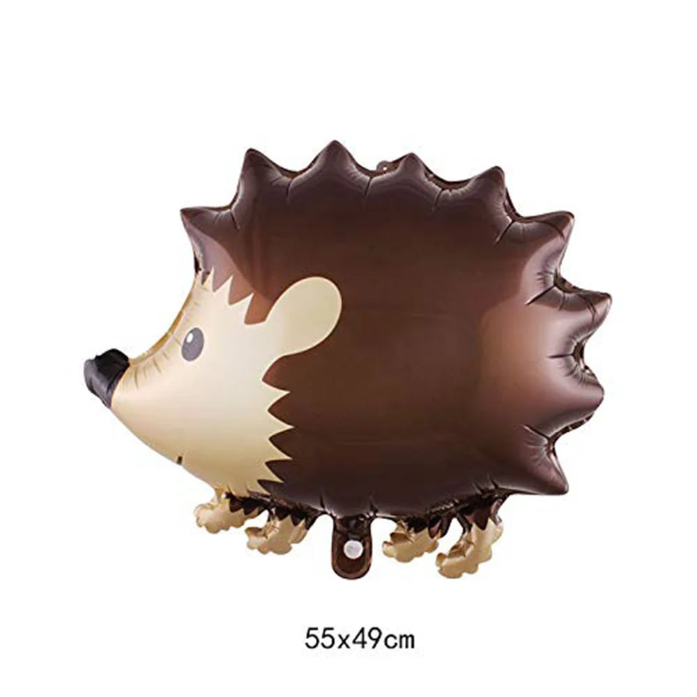 Woodland Animals Birthday Decoraiton Balloon Fox Hedgehog Raccoon Deer Bear Helium Foil Balloons Forest Theme Party Decor Good Vibrations